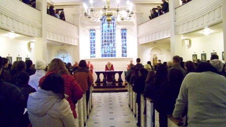 Closing Palm Sunday Vigil Mass at the St Elizabeth Ann Seton Shrine